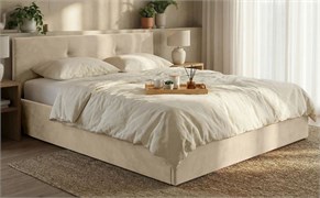 Кровать Иви+ПМ 180х200 Sky Velvet 03 Беж fc05aadc-55bc-11f1-0a80-1d4c0008d09c