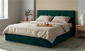 Кровать Иви 160х200 Sky Velvet 42 Зелёный без основания fe34db2f-534d-11f1-0a80-02e30005148c