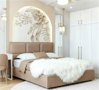 Кровать Аура+ПМ 160х200 Микрофибра Casanova Beige 1716001934