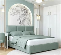 Кровать Аура без основания 180х200 Велюр Velutto 71 Зелёный 1716002137