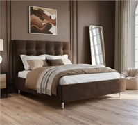 Кровать Кейли Нью без основания 90х200 Микрофибра Casanova Chocolate 1716001712