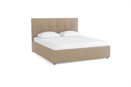 Кровать Greta+ПМ 180х200 Микрофибра, Dumont 08 Коричневый 1716001791