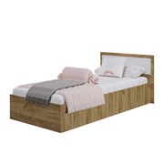 Кровать 0,9 м Евро крафт/белый 5885