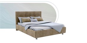 Кровать Greta+ПМ 90х200 Микрофибра, Casanova Beige 1716001734-1