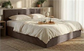 Кровать Иви 90х200 Sky Velvet 02 Коричневый без основания 254fd1a4-5353-11f1-0a80-19ea0006034e