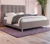 Кровать Кейли Нью+ПМ 90х200 Велюр, Тк. Velutto 06 Коричневый 29c32319-5d89-11f1-0a80-041d002b4e02