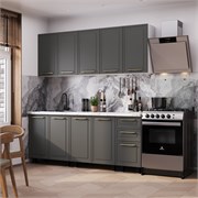 Кухня 2,0 м Адель графит нубук F24 7191