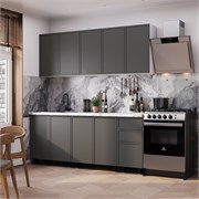Кухня 2,0 м Астрид графит нубук F24 7203