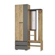 Прихожая Твист ПР-04 крафт/графит 6709